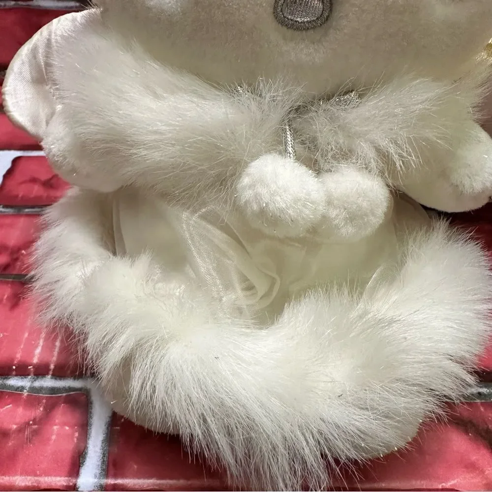 VTG RARE Hello Kitty 1999 Snow Angel W/Sparkle fur plush doll